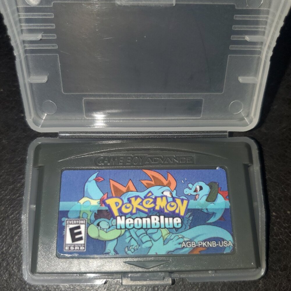 Pokemon Neon Blue GBA ROM Hack Game Custom Gameboy Advance